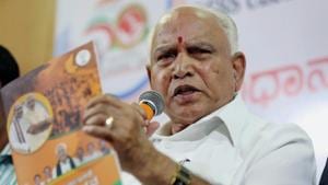 Yeddyurappa has announced that he will also meet the Karnataka Assembly Speaker at 3 pm today to register protest over alleged tearing of resignation letters(PTI) Yeddyurappa has announced that he will also meet the Karnataka Assembly Speaker at 3 pm today to register protest over alleged tearing of resignation letters(PTI)