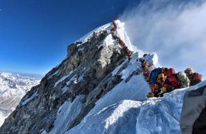 The image of hundreds of humans jammed in a queue, waiting to summit Mount Everest, is to me an image of heartbreak. The image of hundreds of humans jammed in a queue, waiting to summit Mount Everest, is to me an image of heartbreak.