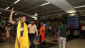 Theatre groups from across the Capital are engaging commuters with a humorous play at several metro stations.