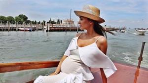 Amy Jackson and her fiance George Panayiotou are expecting their first child together.(Instagram) Amy Jackson and her fiance George Panayiotou are expecting their first child together.(Instagram)