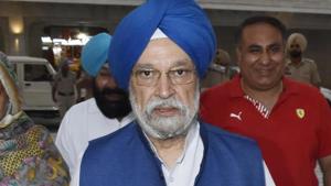 The government is committed to national carrier Air India’s disinvestment due to its “unsustainable debt burden”, civil aviation minister Hardeep Singh Puri told Lok Sabha on Thursday.(Sameer Sehgal / Hindustan Times) The government is committed to national carrier Air India’s disinvestment due to its “unsustainable debt burden”, civil aviation minister Hardeep Singh Puri told Lok Sabha on Thursday.(Sameer Sehgal / Hindustan Times)
