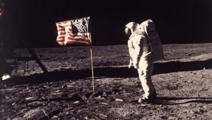 In this image provided by NASA, astronaut Buzz Aldrin poses for a photograph beside the US flag deployed on the moon during the Apollo 11 mission on July 20, 1969.(AP File Photo) In this image provided by NASA, astronaut Buzz Aldrin poses for a photograph beside the US flag deployed on the moon during the Apollo 11 mission on July 20, 1969.(AP File Photo)