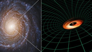 The presence of the black hole disc in such a low-luminosity active galaxy has astronomers surprised.(www.nasa.gov) The presence of the black hole disc in such a low-luminosity active galaxy has astronomers surprised.(www.nasa.gov)