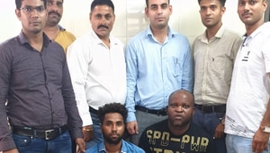 A Nigerian national is among two people arrested by Delhi Police in a cheating case.(HT Photo) A Nigerian national is among two people arrested by Delhi Police in a cheating case.(HT Photo)