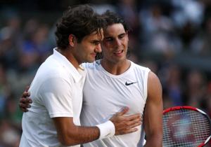 File photo of Rafael Nadal and Roger Federer from the 2008 Wimbledon finals.(REUTERS) File photo of Rafael Nadal and Roger Federer from the 2008 Wimbledon finals.(REUTERS)