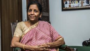 Finance minister Nirmala Sitharaman sat down with Hindustan Times to discuss the budget’s vision for growth , photo:pradeep gaur/mint Finance minister Nirmala Sitharaman sat down with Hindustan Times to discuss the budget’s vision for growth , photo:pradeep gaur/mint