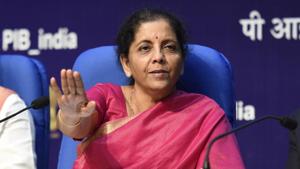 Nirmala Sitharaman listed out various measures to spur investment, raise household savings and achieve the mid-term goal of India becoming a $5 trillion economy.(Arvind Yadav/HT PHOTO) Nirmala Sitharaman listed out various measures to spur investment, raise household savings and achieve the mid-term goal of India becoming a $5 trillion economy.(Arvind Yadav/HT PHOTO)
