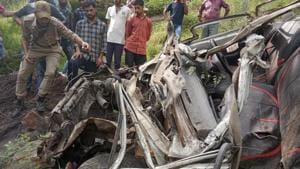 The police said that a rescue operation was launched by the police with the help of locals.(HT Photo) The police said that a rescue operation was launched by the police with the help of locals.(HT Photo)