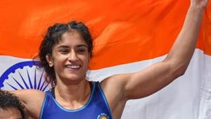 File photo of Vinesh Phogat.(PTI) File photo of Vinesh Phogat.(PTI)