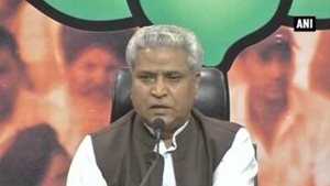 Ram Lal’s replacement will be announced in due course as a decision on his successor will be taken at the national executive council meeting of the BJP, according to RSS functionaries familiar with the matter . (ANI photo) Ram Lal’s replacement will be announced in due course as a decision on his successor will be taken at the national executive council meeting of the BJP, according to RSS functionaries familiar with the matter . (ANI photo)