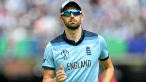 Mark Wood in action during the ICC World Cup 2019 final between England and New Zealand.(AFP) Mark Wood in action during the ICC World Cup 2019 final between England and New Zealand.(AFP)