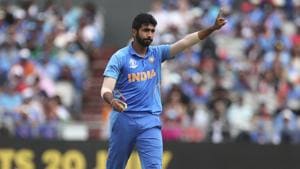 India's Jasprit Bumrah during a World Cup match(AP) India's Jasprit Bumrah during a World Cup match(AP)