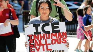 Protests against the raids were held in Chicago, Baltimore and elsewhere, with signs saying “Stop the raids” and “Close the camps”. Protests against the raids were held in Chicago, Baltimore and elsewhere, with signs saying “Stop the raids” and “Close the camps”.