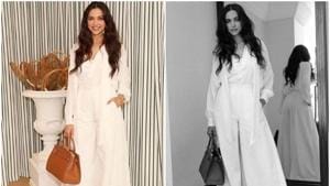 Deepika Padukone was photographed in a Ralph Lauren pant suit at Sunday’s Wimbledon men’s finals.(Instagram/Ralph Lauren) Deepika Padukone was photographed in a Ralph Lauren pant suit at Sunday’s Wimbledon men’s finals.(Instagram/Ralph Lauren)
