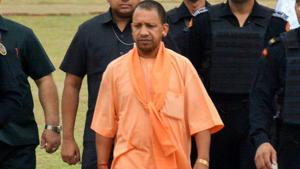 Chief minister Yogi Adityanath on Sunday ordered action against eight officers responsible for the deaths of cows, at cow shelters.(PTI File Photo) Chief minister Yogi Adityanath on Sunday ordered action against eight officers responsible for the deaths of cows, at cow shelters.(PTI File Photo)