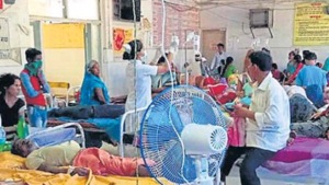 The Bihar government also has deployed at least six more doctors at the Anugrah Narayan Magadh Medical College and Hospital to deal with the increasing cases of encephalitis.(HT Photo) The Bihar government also has deployed at least six more doctors at the Anugrah Narayan Magadh Medical College and Hospital to deal with the increasing cases of encephalitis.(HT Photo)