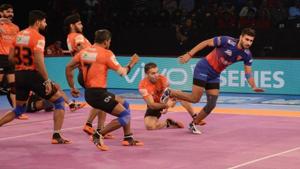 File photo of Pro Kabaddi League.(Pro Kabaddi League) File photo of Pro Kabaddi League.(Pro Kabaddi League)