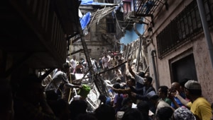 Mumbai’s Dongri building collapse: Samant, who was on way to Mumbai from Ratnagiri, said he has asked the officials concerned to collect all the required information pertaining to the building for further action.(Santosh Harhare/Hindustan Times) Mumbai’s Dongri building collapse: Samant, who was on way to Mumbai from Ratnagiri, said he has asked the officials concerned to collect all the required information pertaining to the building for further action.(Santosh Harhare/Hindustan Times)