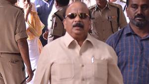Rebel MLA Roshan Baig at Vidhana Soudha to submit their resignation letter to Speaker in Bengaluru on Thursday. (ANI Photo)(ANI photo) Rebel MLA Roshan Baig at Vidhana Soudha to submit their resignation letter to Speaker in Bengaluru on Thursday. (ANI Photo)(ANI photo)
