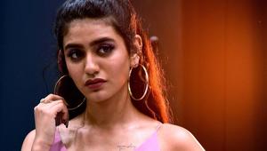 Priya Prakash Varrier gestures on the set of the upcoming thriller film Sridevi Bungalow.(AFP) Priya Prakash Varrier gestures on the set of the upcoming thriller film Sridevi Bungalow.(AFP)