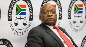 Former South African president Jacob Zuma appears before the Commission of Inquiry into State Capture on July 15, 2019 in Johannesburg, where he faces tough questioning over allegations of “ state capture” during his rule.(AFP) Former South African president Jacob Zuma appears before the Commission of Inquiry into State Capture on July 15, 2019 in Johannesburg, where he faces tough questioning over allegations of “ state capture” during his rule.(AFP)