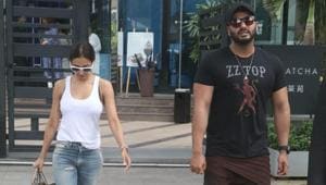 Malaika Arora and Arjun Kapoor in Mumbai.(Instagram) Malaika Arora and Arjun Kapoor in Mumbai.(Instagram)