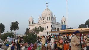 India and Pakistan held a second round of meetings on the corridor at the Wagah Border recently and agreed to a number of related issues that would go into ensuring safe passage to and from the Gurudwara Kartarpur Sahib to around 5,000 people every day.(AFP PHOTO.) India and Pakistan held a second round of meetings on the corridor at the Wagah Border recently and agreed to a number of related issues that would go into ensuring safe passage to and from the Gurudwara Kartarpur Sahib to around 5,000 people every day.(AFP PHOTO.)