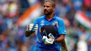 Shikhar Dhawan in action during the ICC World Cup 2019.(Action Images via Reuters) Shikhar Dhawan in action during the ICC World Cup 2019.(Action Images via Reuters)