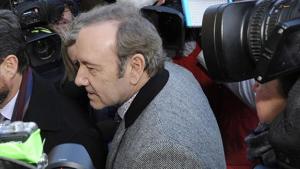 Kevin Spacey exits the courthouse after prosecutors dropped the sexual assault case against him.(AFP) Kevin Spacey exits the courthouse after prosecutors dropped the sexual assault case against him.(AFP)