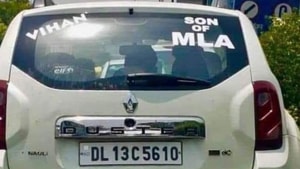 According to the contents of a defamation letter sent by Goel’s counsel to Sirsa, the BJP leader on July 14 had allegedly posted a picture of a car with ‘Son of MLA’ written on back of the vehicle on Twitter from his official account(Twitter/mssirsa) According to the contents of a defamation letter sent by Goel’s counsel to Sirsa, the BJP leader on July 14 had allegedly posted a picture of a car with ‘Son of MLA’ written on back of the vehicle on Twitter from his official account(Twitter/mssirsa)