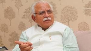 Chief Minister(CM) Manohar Lal Khattar will be in the city on Friday to interact with and felicitate as many as 70 industrialists at Shri Vishwakarma Skill University (SVSU) for their contribution to skill development.(Photo by Keshav Singh/HT) Chief Minister(CM) Manohar Lal Khattar will be in the city on Friday to interact with and felicitate as many as 70 industrialists at Shri Vishwakarma Skill University (SVSU) for their contribution to skill development.(Photo by Keshav Singh/HT)