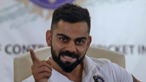 File image of India skipper Virat Kohli during a press conference.(REUTERS) File image of India skipper Virat Kohli during a press conference.(REUTERS)