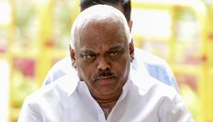 Bengaluru: Karnataka Assembly speaker KR Ramesh Kumar arrives at Vidhana Soudha to conduct the trust vote in Bengaluru, Thursday, July 18, 2019. (PTI Photo/Shailendra Bhojak)(PTI7_18_2019_000215B)(PTI) Bengaluru: Karnataka Assembly speaker KR Ramesh Kumar arrives at Vidhana Soudha to conduct the trust vote in Bengaluru, Thursday, July 18, 2019. (PTI Photo/Shailendra Bhojak)(PTI7_18_2019_000215B)(PTI)