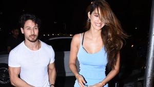 Tiger Shroff and Disha Patani spotted in Mumbai.(Varinder Chawla) Tiger Shroff and Disha Patani spotted in Mumbai.(Varinder Chawla)