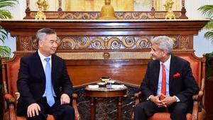 External affairs minister S Jaishankar with Li Xi, political bureau member, CPC Central Committee of China in Delhi, last month.(PTI) External affairs minister S Jaishankar with Li Xi, political bureau member, CPC Central Committee of China in Delhi, last month.(PTI)