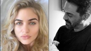 Arjun Rampal and Gabriella Demetriades with their newborn son at the hospital.(Instagram) Arjun Rampal and Gabriella Demetriades with their newborn son at the hospital.(Instagram)