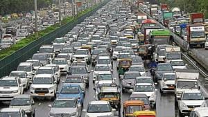 The mobility plan promises to be the most authoritative study on Gurugram’s traffic challenges since 2009.(Yogendra Kumar/HT File)