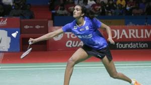 PV Sindhu of India competes against Akane Yamaguchi of Japan.(AP) PV Sindhu of India competes against Akane Yamaguchi of Japan.(AP)