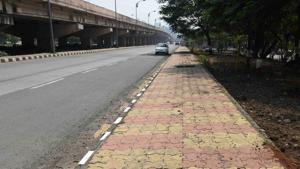 In a move to make Lower Parel more pedestrian-friendly, two kilometres of the footpath from Rakhangi chowk to Deepak cinema (Senapati Bapat Marg) will be revamped soon.(Bhushan Koyande/ Hindustan Times (Representative image)) In a move to make Lower Parel more pedestrian-friendly, two kilometres of the footpath from Rakhangi chowk to Deepak cinema (Senapati Bapat Marg) will be revamped soon.(Bhushan Koyande/ Hindustan Times (Representative image))