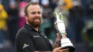 Ireland's Shane Lowry poses with the Claret Jug, the trophy for the Champion golfer of the year after winning the British Open golf Championships at Royal Portrush golf club in Northern Ireland.(AFP) Ireland's Shane Lowry poses with the Claret Jug, the trophy for the Champion golfer of the year after winning the British Open golf Championships at Royal Portrush golf club in Northern Ireland.(AFP)