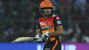 Wriddhiman Saha in action during the 2019 Indian Premier League.(AP) Wriddhiman Saha in action during the 2019 Indian Premier League.(AP)