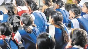 A Delhi government school in Lajpat Nagar conducted an online lecture for students of classes 10 and 12 on Monday.(Mujeeb Faruqui/ Hindustan Times (Representative image)) A Delhi government school in Lajpat Nagar conducted an online lecture for students of classes 10 and 12 on Monday.(Mujeeb Faruqui/ Hindustan Times (Representative image))