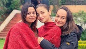 Alia Bhatt with mother Soni Razdan and sister Shaheen in Ooty.(Instagram) Alia Bhatt with mother Soni Razdan and sister Shaheen in Ooty.(Instagram)