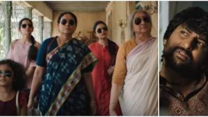 Nani stars with a gang of women including veteran actor Lakshmi in Gang Leader. Nani stars with a gang of women including veteran actor Lakshmi in Gang Leader.