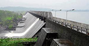 The water level of Tansa lake touched 128.63m on Thursday.(HT Photo) The water level of Tansa lake touched 128.63m on Thursday.(HT Photo)