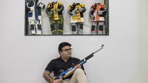Shooter Nilesh Rane.(HT Photo/Satish Bate) Shooter Nilesh Rane.(HT Photo/Satish Bate)
