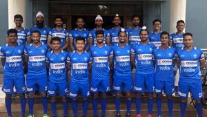 Hockey India squad for upcoming Olympic Test event.(Hockey India) Hockey India squad for upcoming Olympic Test event.(Hockey India)