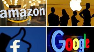 The logos of Amazon, Apple, Facebook and Google are seen in a combination photo from Reuters files.(REUTERS/File Photo) The logos of Amazon, Apple, Facebook and Google are seen in a combination photo from Reuters files.(REUTERS/File Photo)