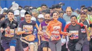 Singh added that the need was felt to come up with a special run for women in the 10km category because it is a target which is not too difficult to achieve, so even first-timers can give it a try.(HT Photo) Singh added that the need was felt to come up with a special run for women in the 10km category because it is a target which is not too difficult to achieve, so even first-timers can give it a try.(HT Photo)