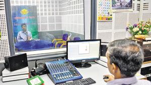 Vidyavani radio station of Savitribai Phule Pune University in Pune.(MILIND SAURKAR/HT) Vidyavani radio station of Savitribai Phule Pune University in Pune.(MILIND SAURKAR/HT)